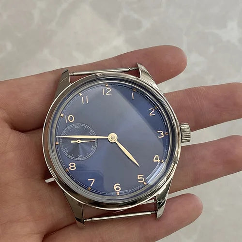 42mm Men's Simple Fashion Manual Mechanical Watches Tianjin ST3600 Movement Waterproof Stainless Steel Luxury Reloj Hombre Cool