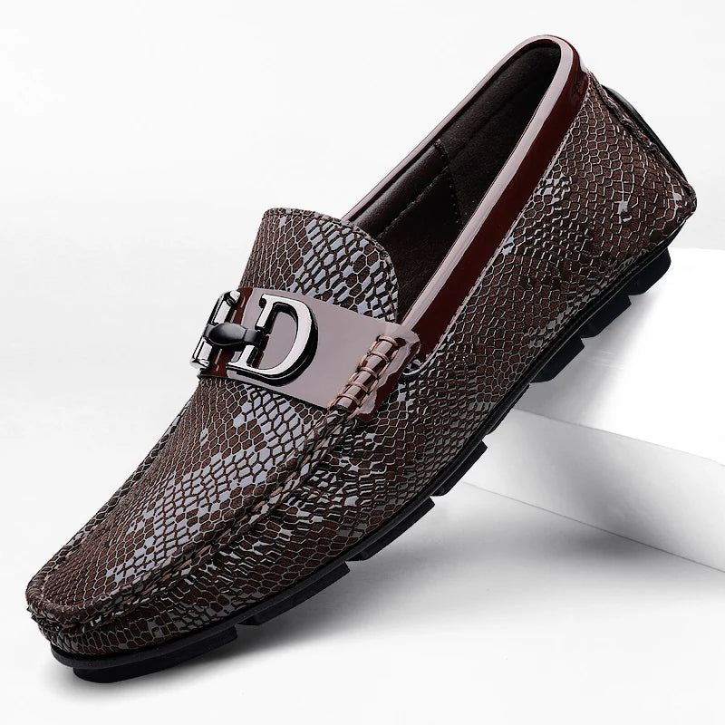 Luxury Brand Genuine Leather Business Shoes High-quality Handmade Stitched Loafers Fashion Design Casual Leather Shoe Size 38-45