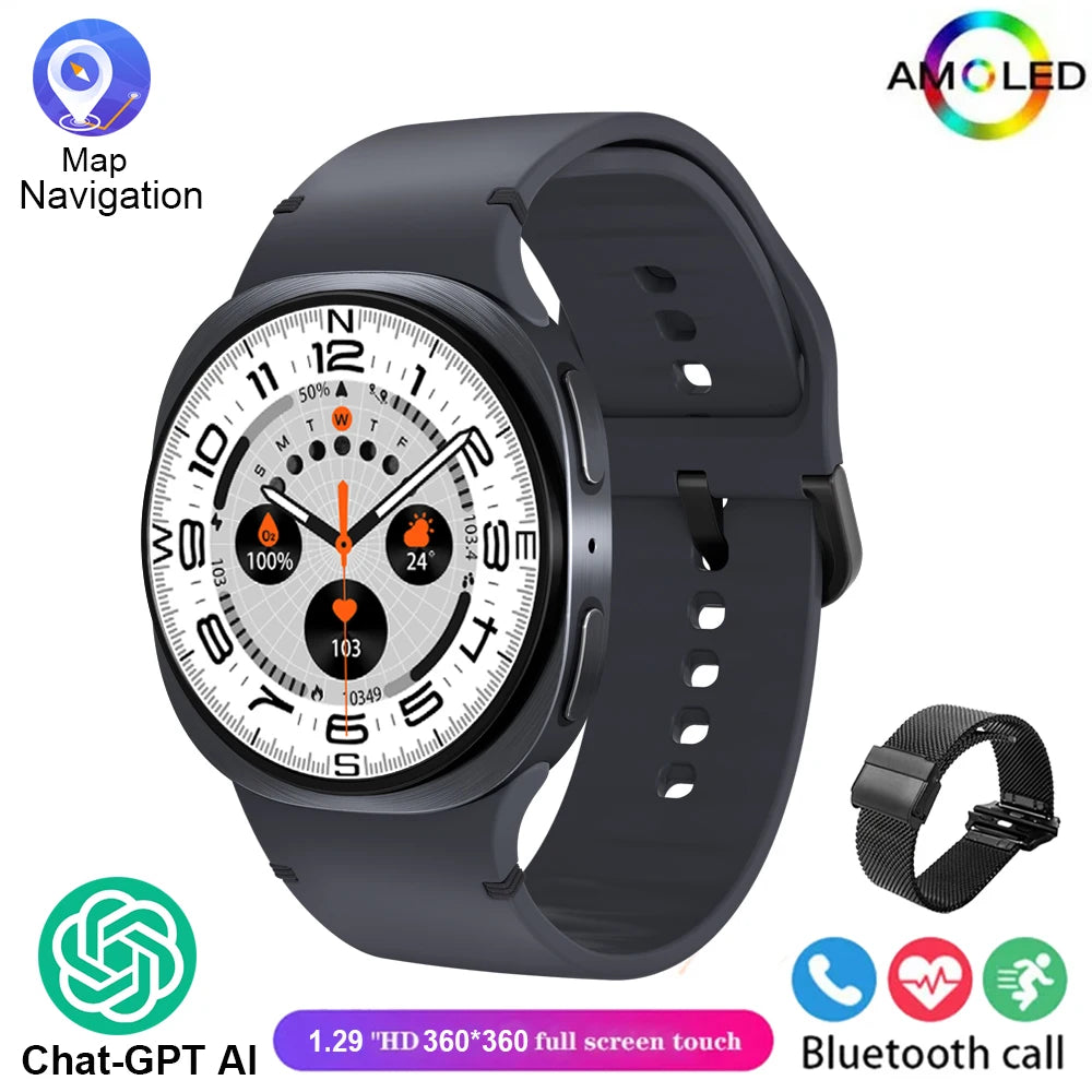 2025 New Watches 8 Mini GPS Track Smart Watch For Men Women Health Sport AMOLED Heart Rate Bluetooth Call Waterproof Smartwatch