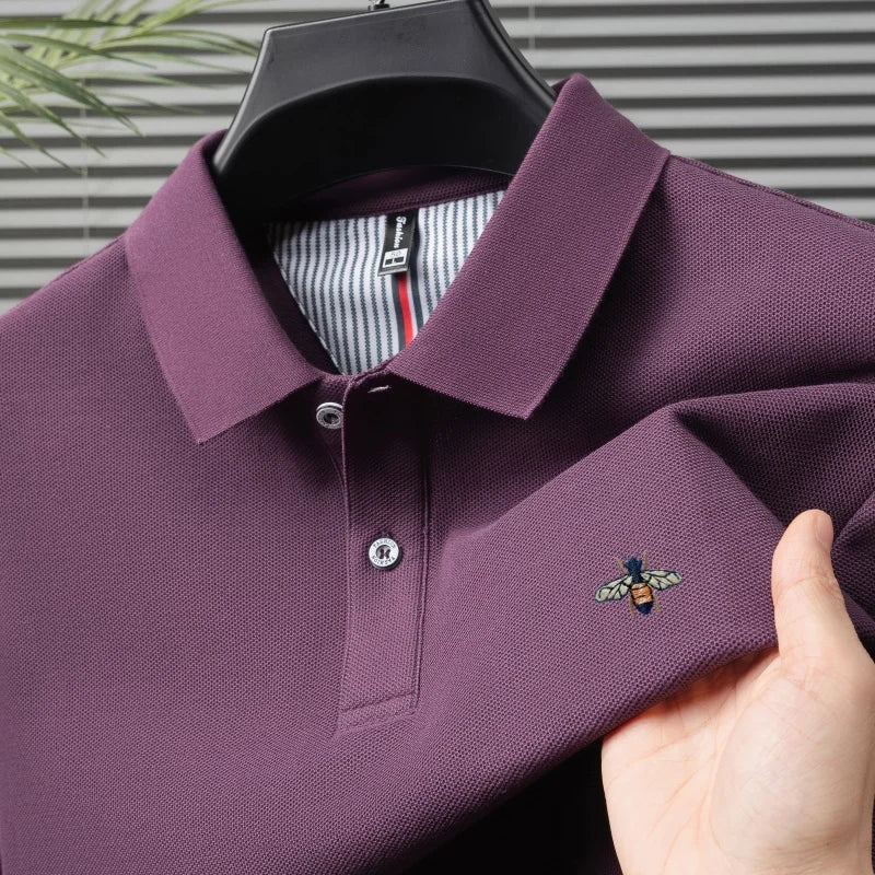 Men's short sleeved polo shirt, fashionable embroidery, summer new product, comfortable and casual polo shirt