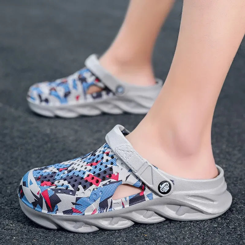 Unisex Summer Slippers Men Clogs Platform Women Beach Sandals Outdoor Casual Non-slip
