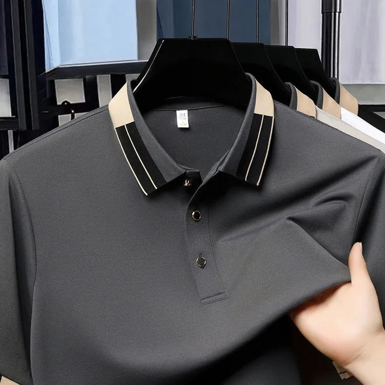 Men's Classic Polo Shirt 2025 Summer New Short Sleeve Polo Men's Top Hot Sale