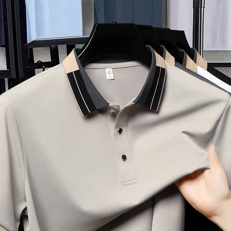 Men's Classic Polo Shirt 2025 Summer New Short Sleeve Polo Men's Top Hot Sale