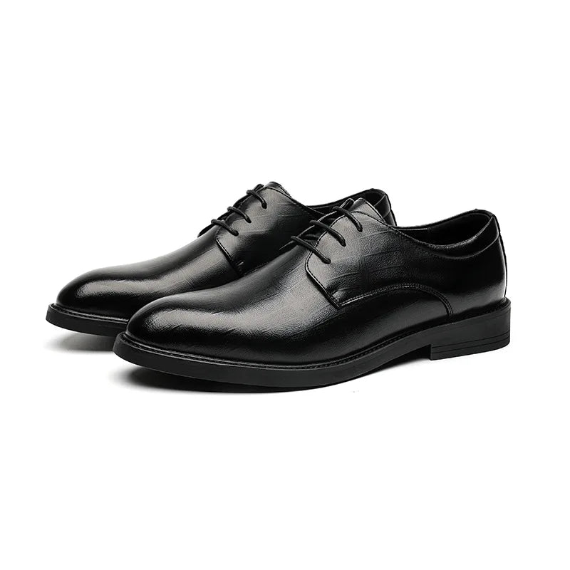 Men's Spring and Autumn British Casual Business Formal Leather Shoes Casual Shoes Suit Men Shoes Heightening Single Shoes Shoes