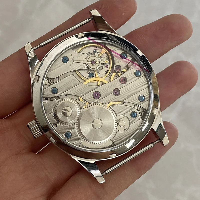 42mm Men's Simple Fashion Manual Mechanical Watches Tianjin ST3600 Movement Waterproof Stainless Steel Luxury Reloj Hombre Cool