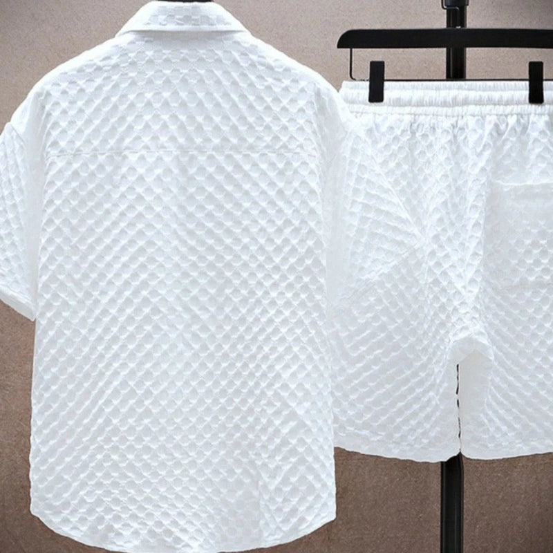 Casual Suit Men's Short Sleeve Sport Suit Vintage Trendy Fashionable Lightweight New Summer Arrival Male Shirts Shorts