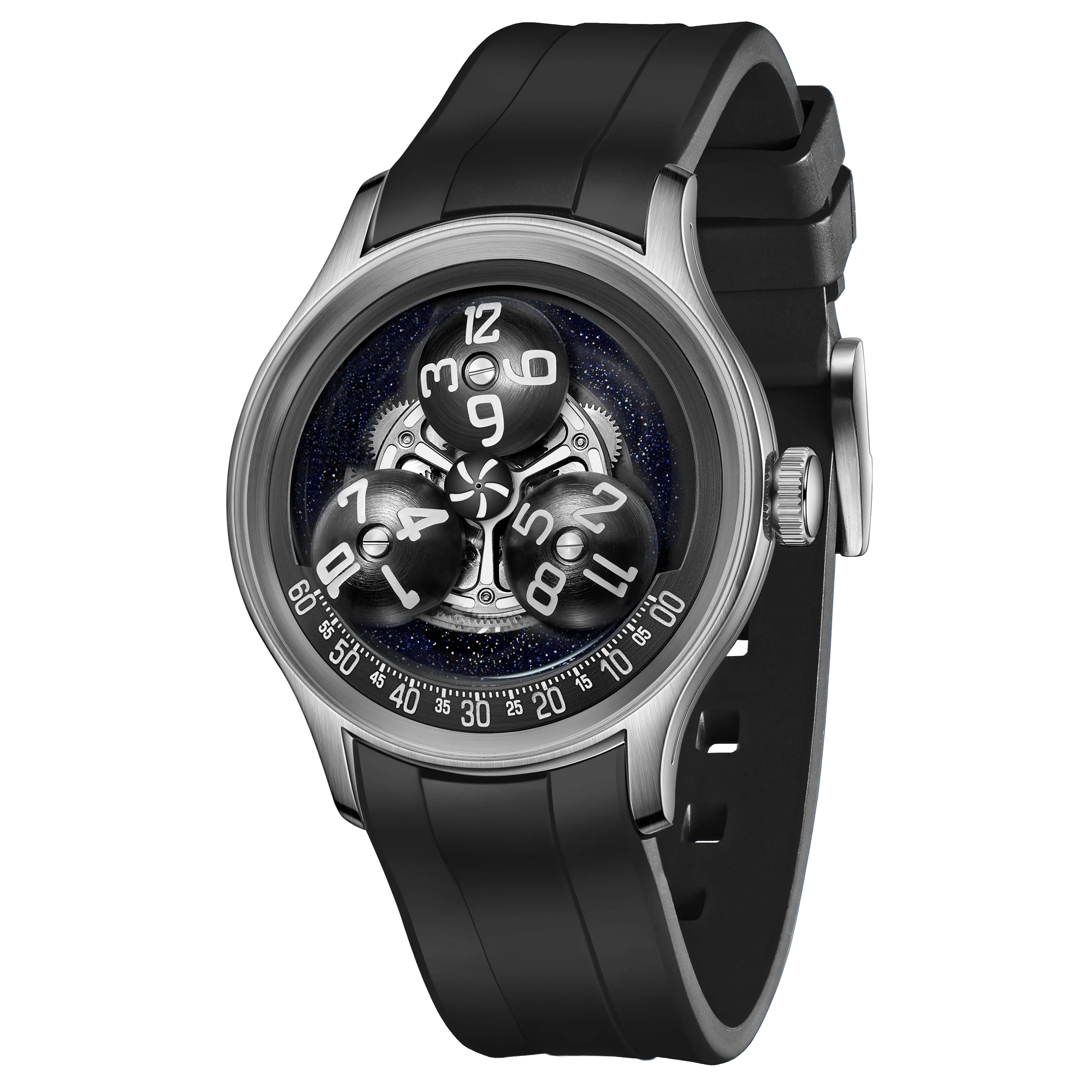 OBLVLO New Design Trisome Star Planet Automatic Watch For Men Luxury Super Luminous 316L Steel Case Mechanical Watch BLM-TRISOME