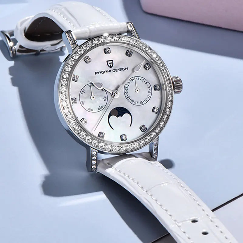 Women Watch PAGANI DESIGN Classic Luxury Leather Quartz Watches Sapphire Glass Sports Waterproof Wristwatch 33mm Watch for Women