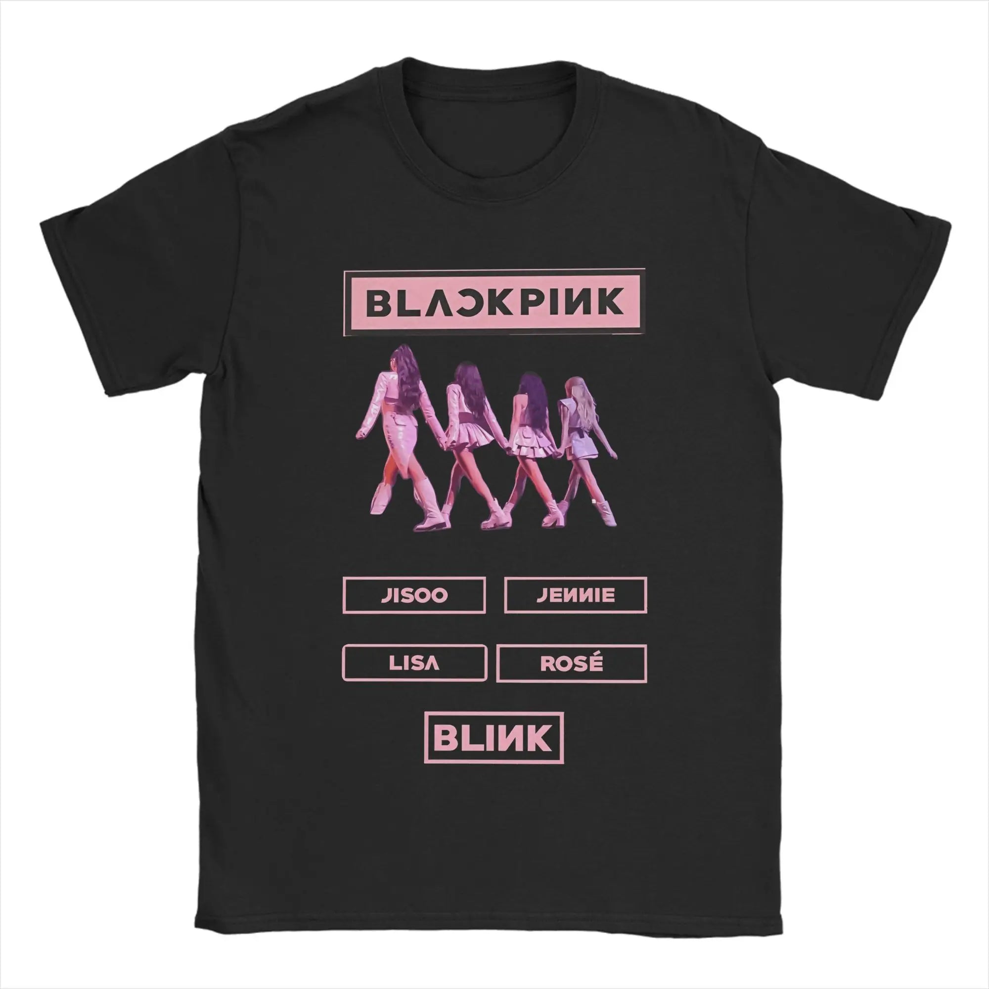 Men's T-Shirts Are You Born Pink Member World Tour Leisure Pure Cotton Tees Short Sleeve  T Shirt O Neck Clothes New Arrival