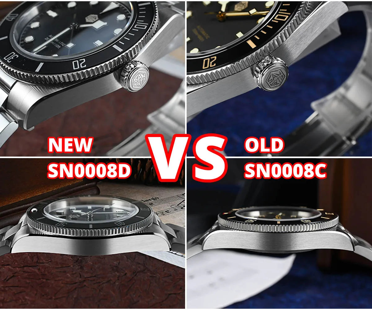 San Martin New 40mm BB58 Retro Luxury Diver Watch NH35 Automatic Mechanical Watches For Men Sapphire Luminous 20Bar Reloj SN0008