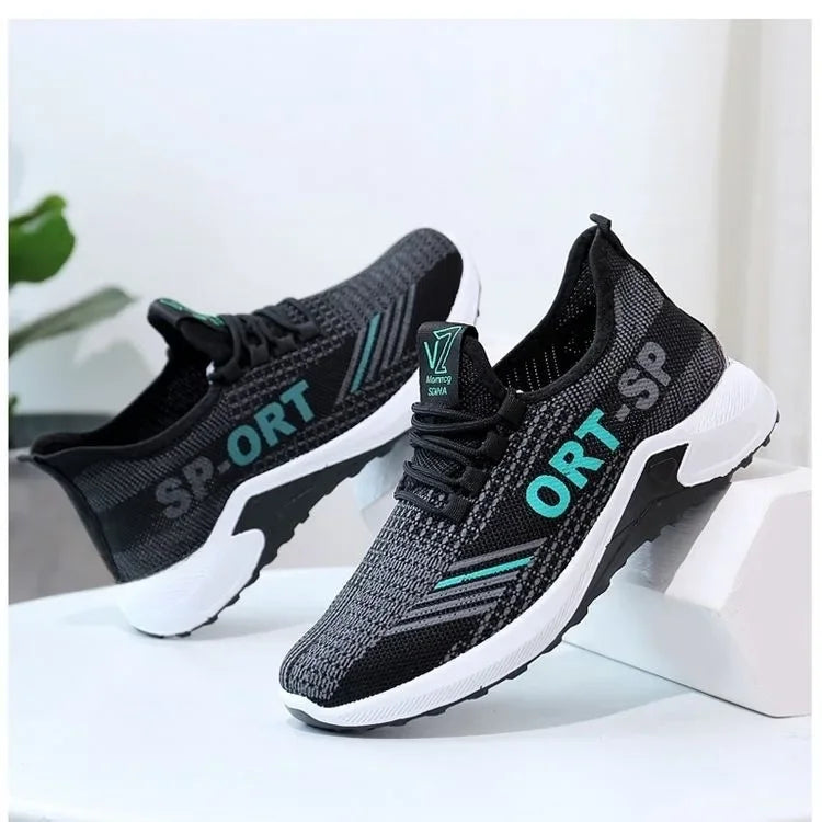 2025 Men's shoes,  fashionable sports shoes, casual shoes,breathable running shoes, outdoor walking training tennis shoes 