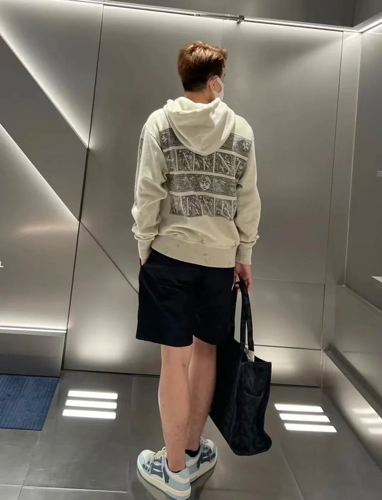 Mens Clothing Vintage high street loose casual all-in-one hoodie  ropa hombre