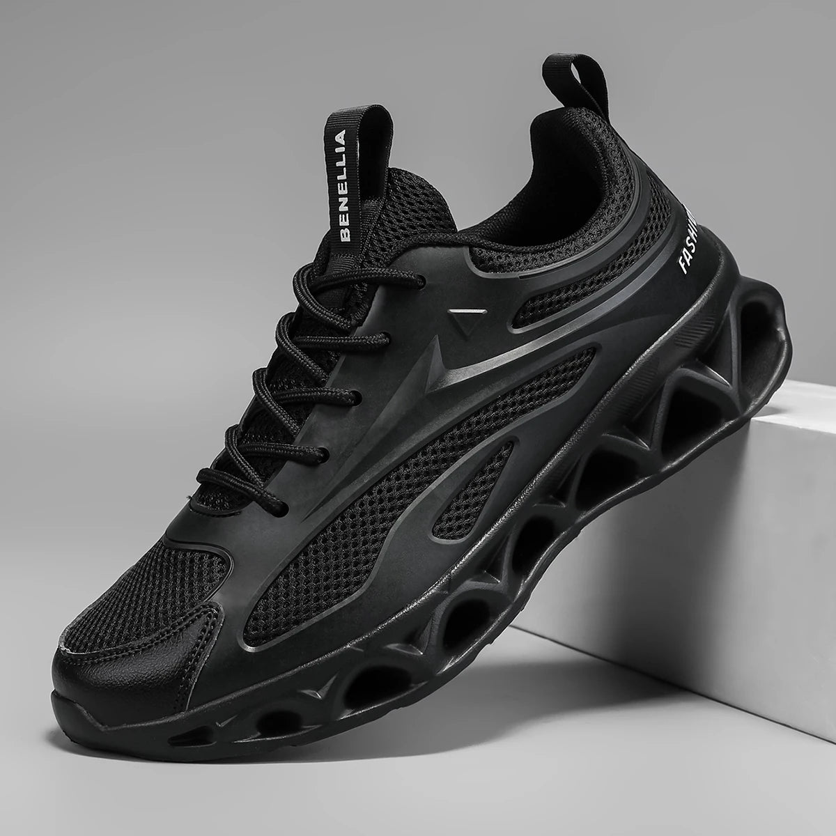 Blade running shoes, lightweight men's shoes, sports shoes, men's breathable, wear-resistant, shock-absorbing running shoes
