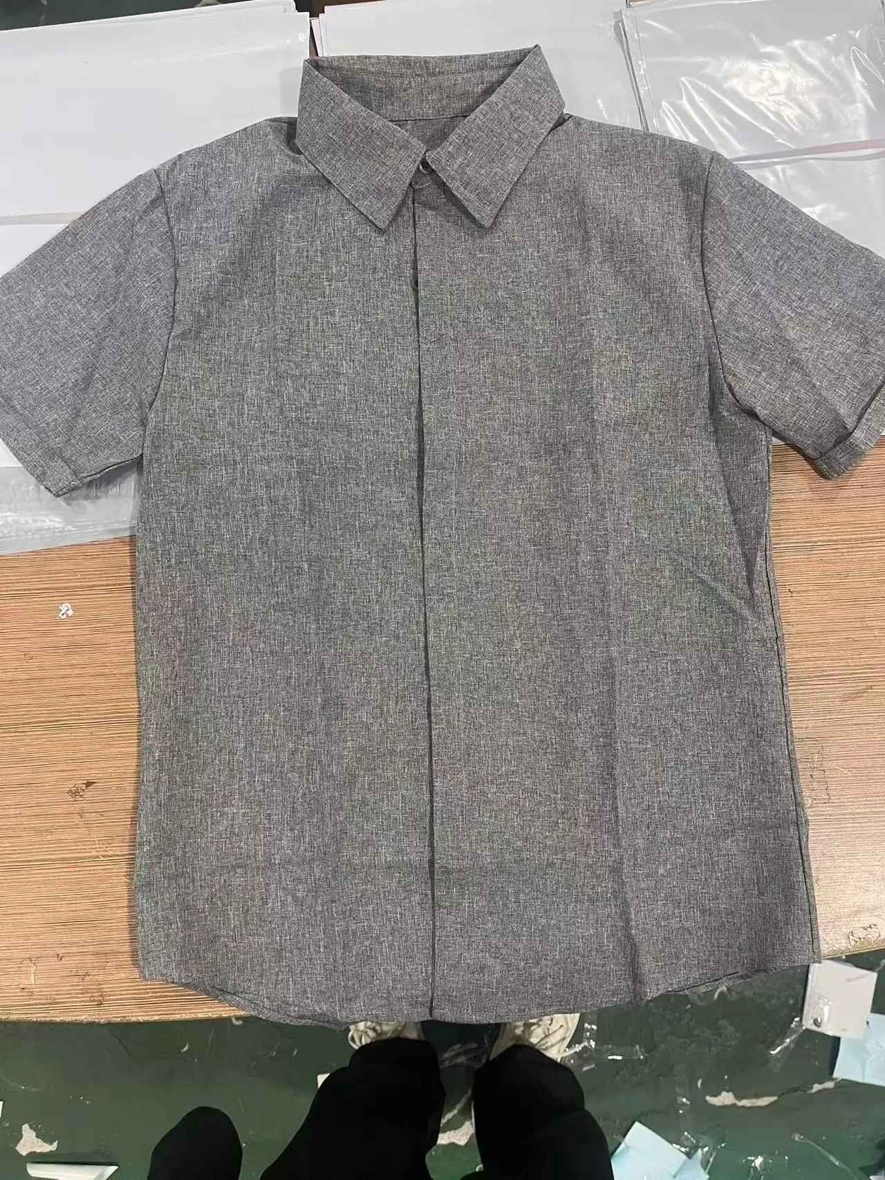 Men's Shirt with Short Sleeves Linen Shirt Mensolid Color Shirt Summer Shirt Men Shirts Shirts Men Dress Shirt Shirt Man Men