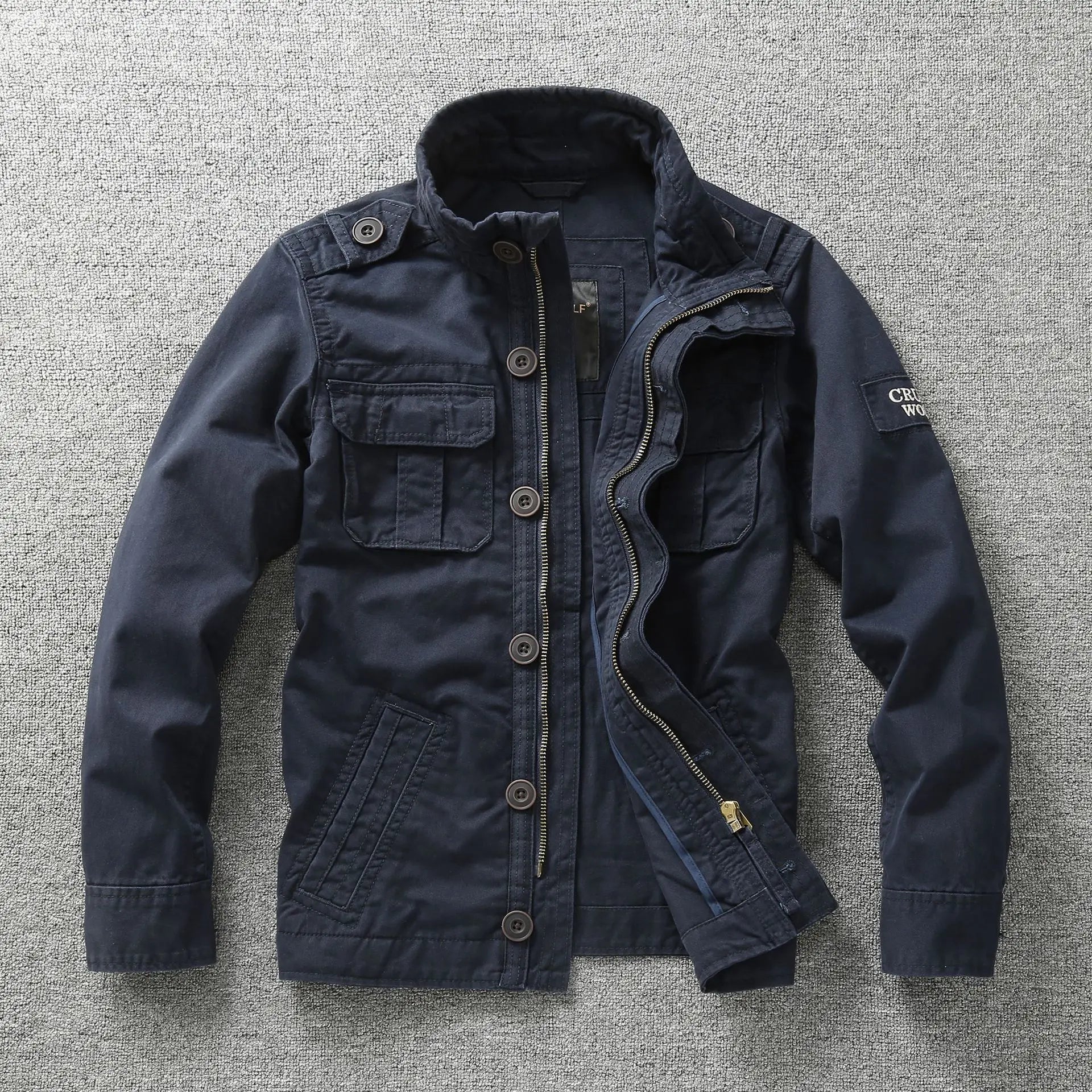 High Grade Men's Jackets Pure Cotton Multiple Pockets Camouflage Tooling Jacket Men Clothing Casual Jacket Coat A5F268