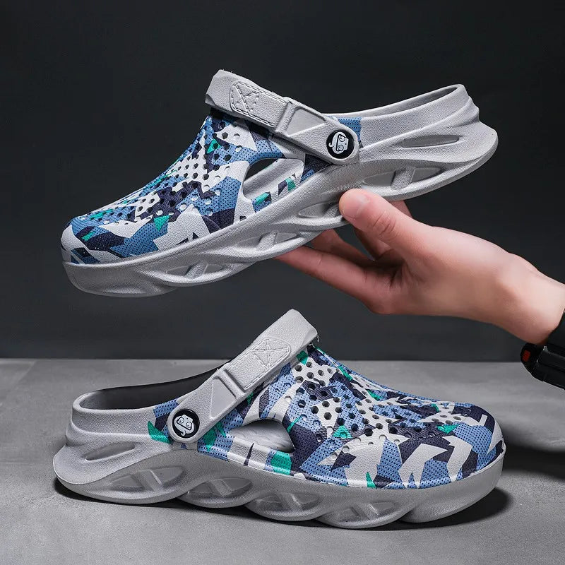 Unisex Summer Slippers Men Clogs Platform Women Beach Sandals Outdoor Casual Non-slip