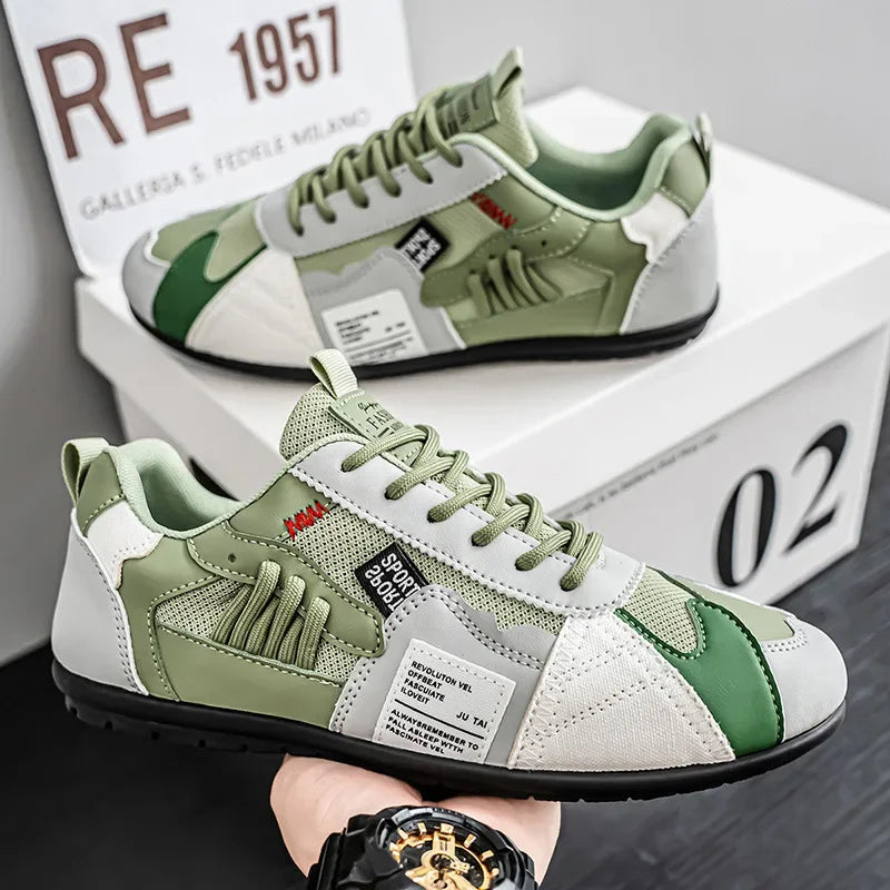 Men's Summer Breathable Fashion Sports Casual Shoes Soft Bottom Lightweight Color Block Deoxynucleotide Sneakers