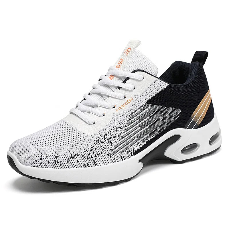 Men's sneakers Mens Breathable Knit Sneakers Soft Sole Comfort  Shoes for Sports 2025 Free shiping shoes