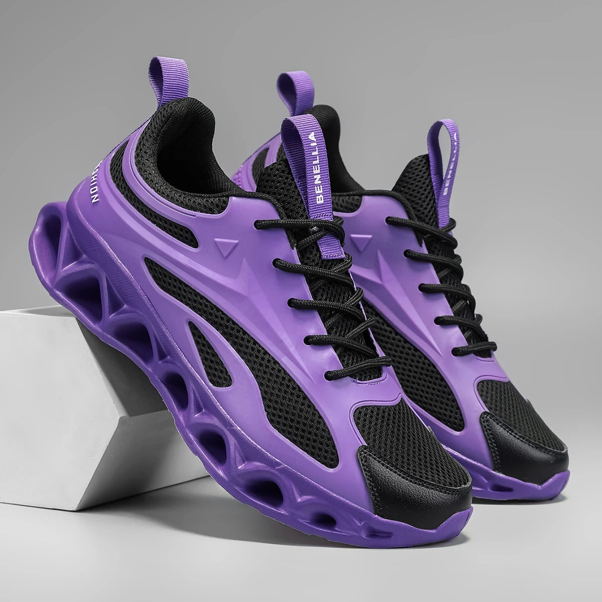 Blade running shoes, lightweight men's shoes, sports shoes, men's breathable, wear-resistant, shock-absorbing running shoes