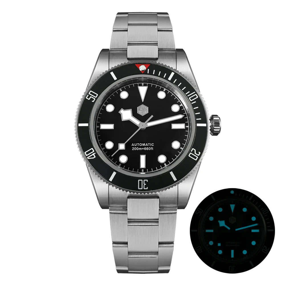 San Martin New 40mm BB58 Retro Luxury Diver Watch NH35 Automatic Mechanical Watches For Men Sapphire Luminous 20Bar Reloj SN0008