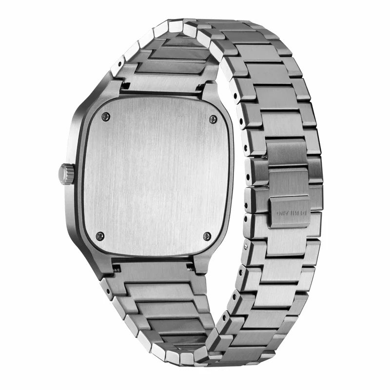 Original Logo Square Ultra Thin Stainless Steel Men Minimalist Quartz Watch For Man
