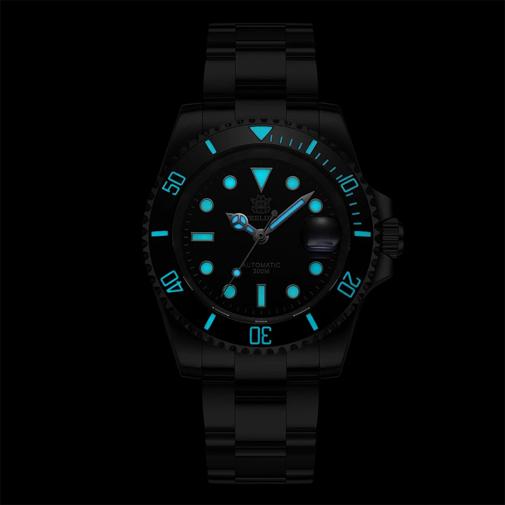 SD1953 Gray Dial Stainless Steel NH35 Watch Steeldive 40.5mm STEELDIVE Brand Sapphire Glass Men Diver Watches reloj hombre