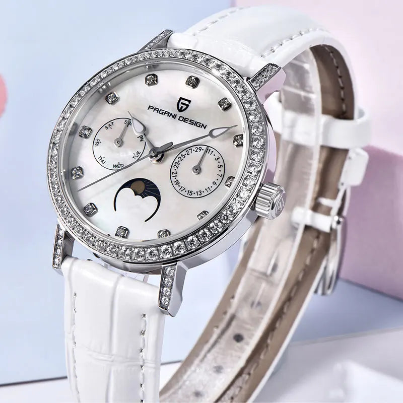 Women Watch PAGANI DESIGN Classic Luxury Leather Quartz Watches Sapphire Glass Sports Waterproof Wristwatch 33mm Watch for Women