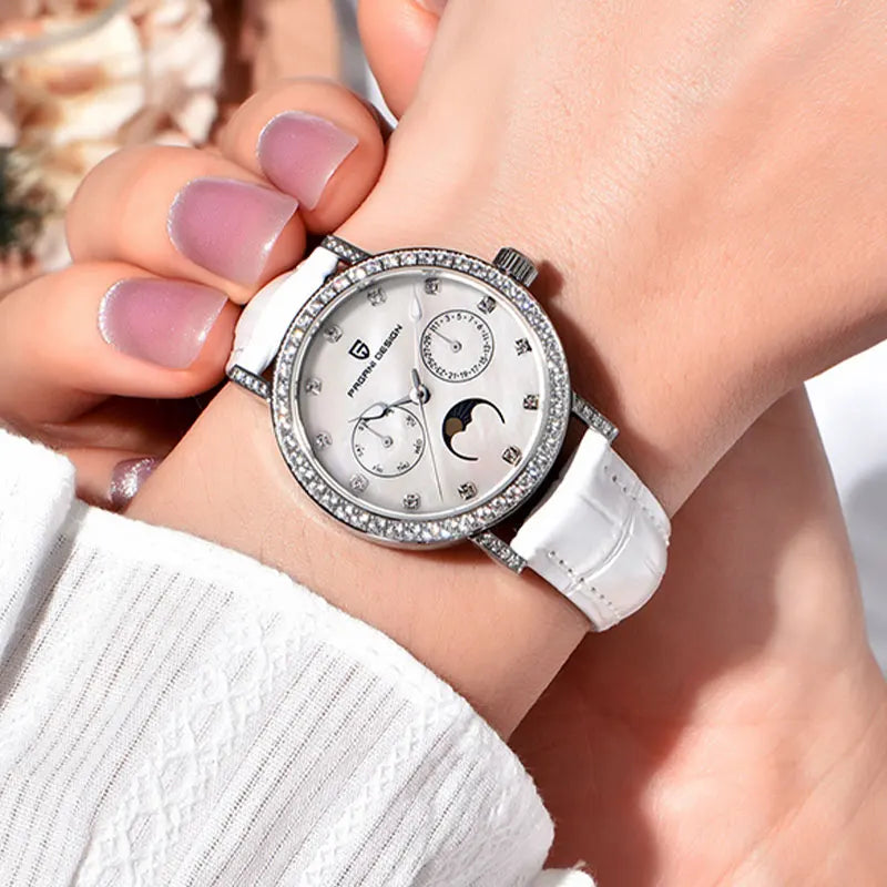 Women Watch PAGANI DESIGN Classic Luxury Leather Quartz Watches Sapphire Glass Sports Waterproof Wristwatch 33mm Watch for Women
