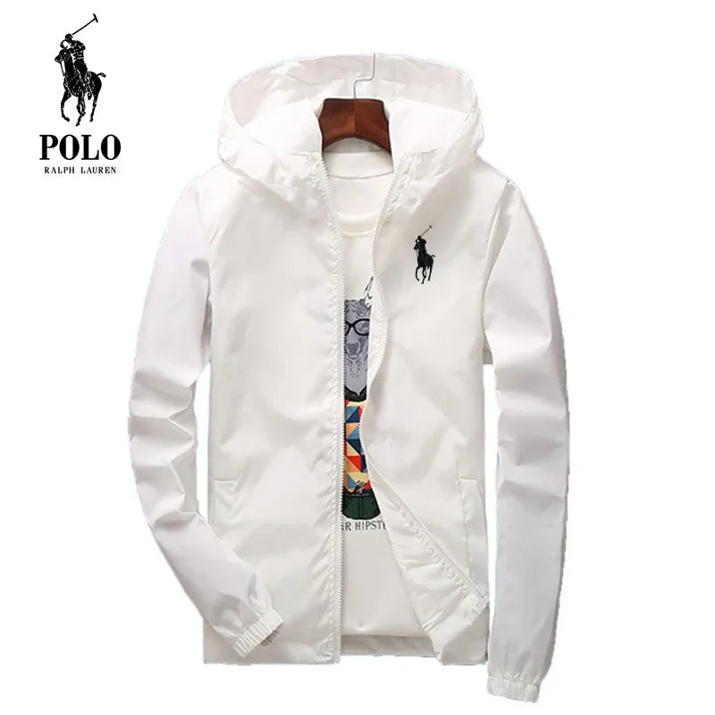 Polo Ralph Lauren Summer Waterproof Hiking Jacket, Men's Fishing, Hooded, Gym, Sports, Running Jacket, Outdoor, Sun Protection