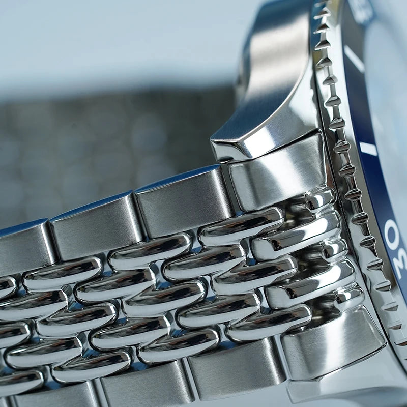 WM Watch Automatic Mechanical Dive Watch Men Ceramic Bezel Sparkle Grain Gradient Dial AR Coated NH35 Welly Merck Watches WM212