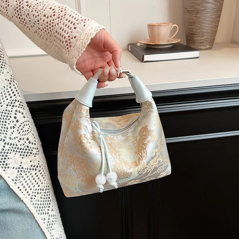 4 Colors Embroidered Chinese Style Handbag