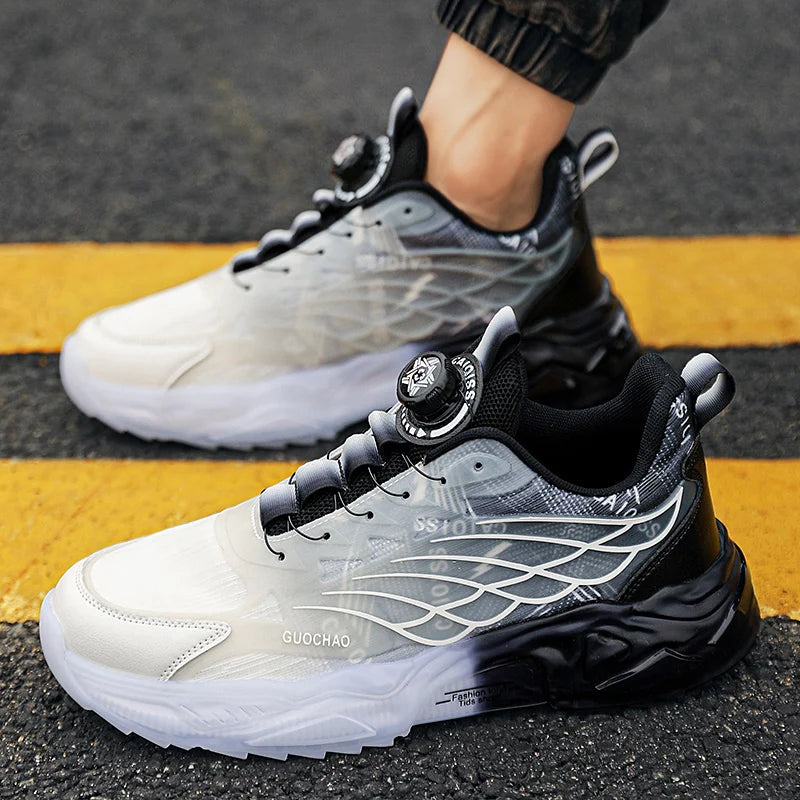 Men's Versatile and Breathable New Sports Shoes - Breathable Woven Upper with Stripesd Design, Light and Comfortable, Sports Shoes for Running, Training and Wear