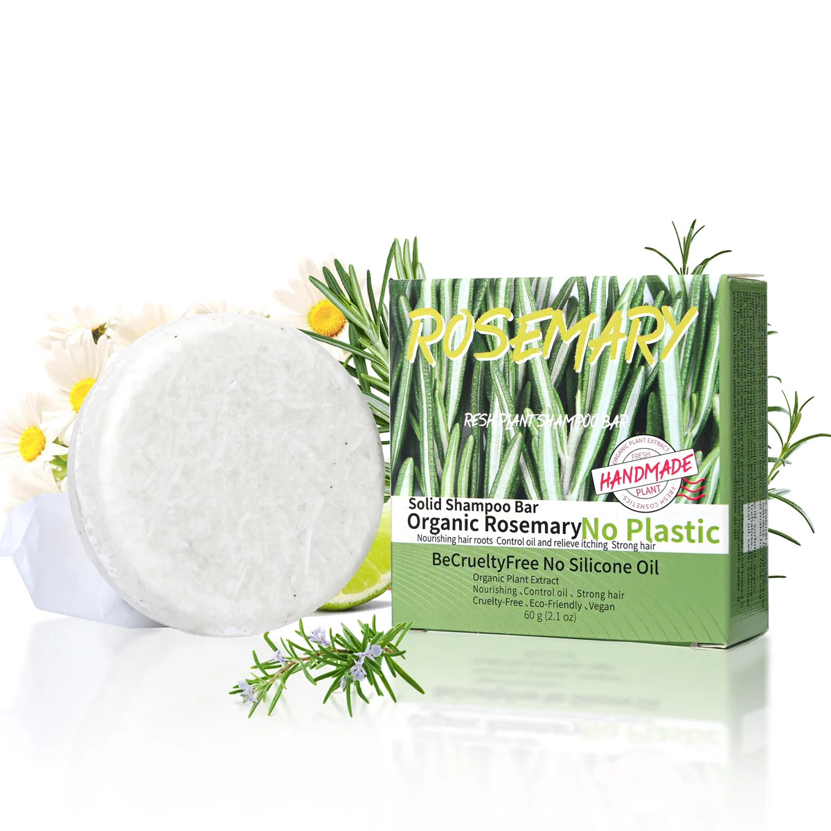 60g Natural fragrance rosemary shampoo soap