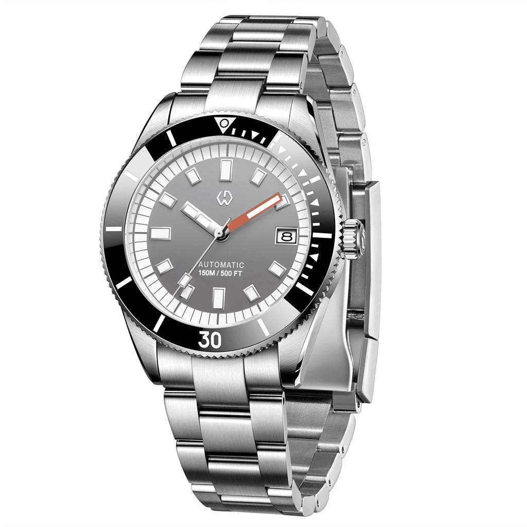 WISHDOIT New Watch Men's Automatic Super Luminous Bezel Mechanical Watch Japan NH35 150 Waterproof Diving Production