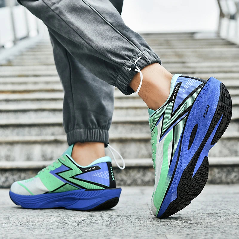 Men's Sports Shoes Sneakers Carbon Plate Running Shoes Male Marathon Racing Shock-absorbing Athletics Training Shoes for Women
