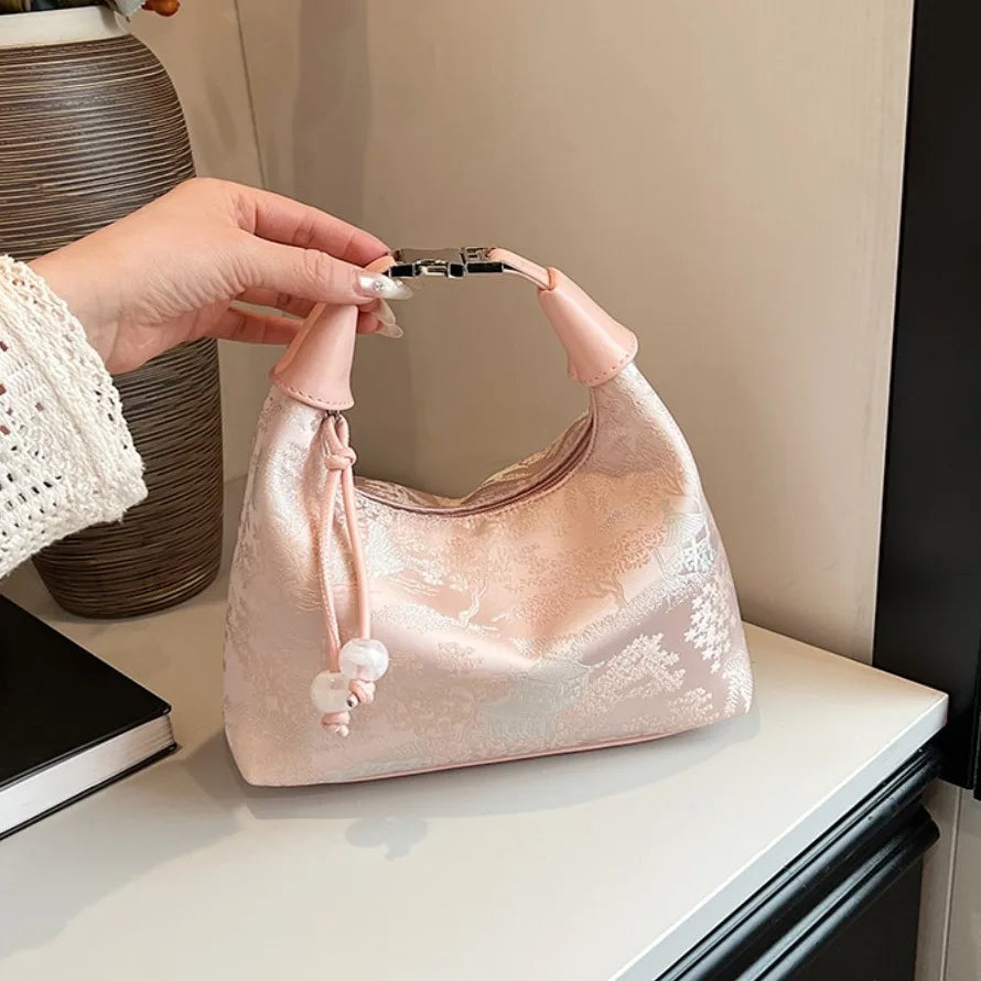 4 Colors Embroidered Chinese Style Handbag