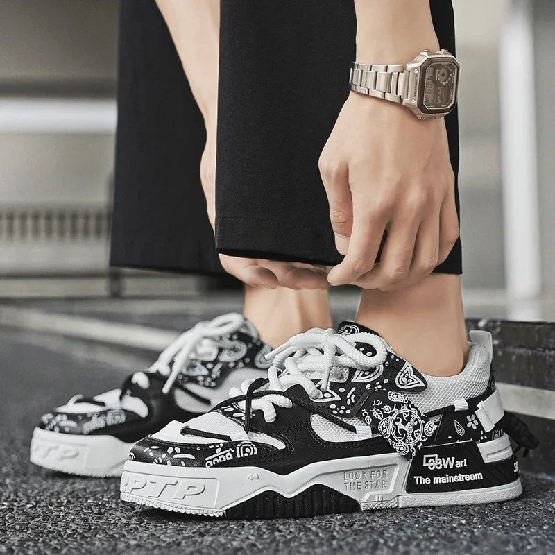 2025 Men's Summer Sports Shoes Fashionable and Versatile New Running Student Trend Mesh Soft Sole Anti Slip and Odor Proof