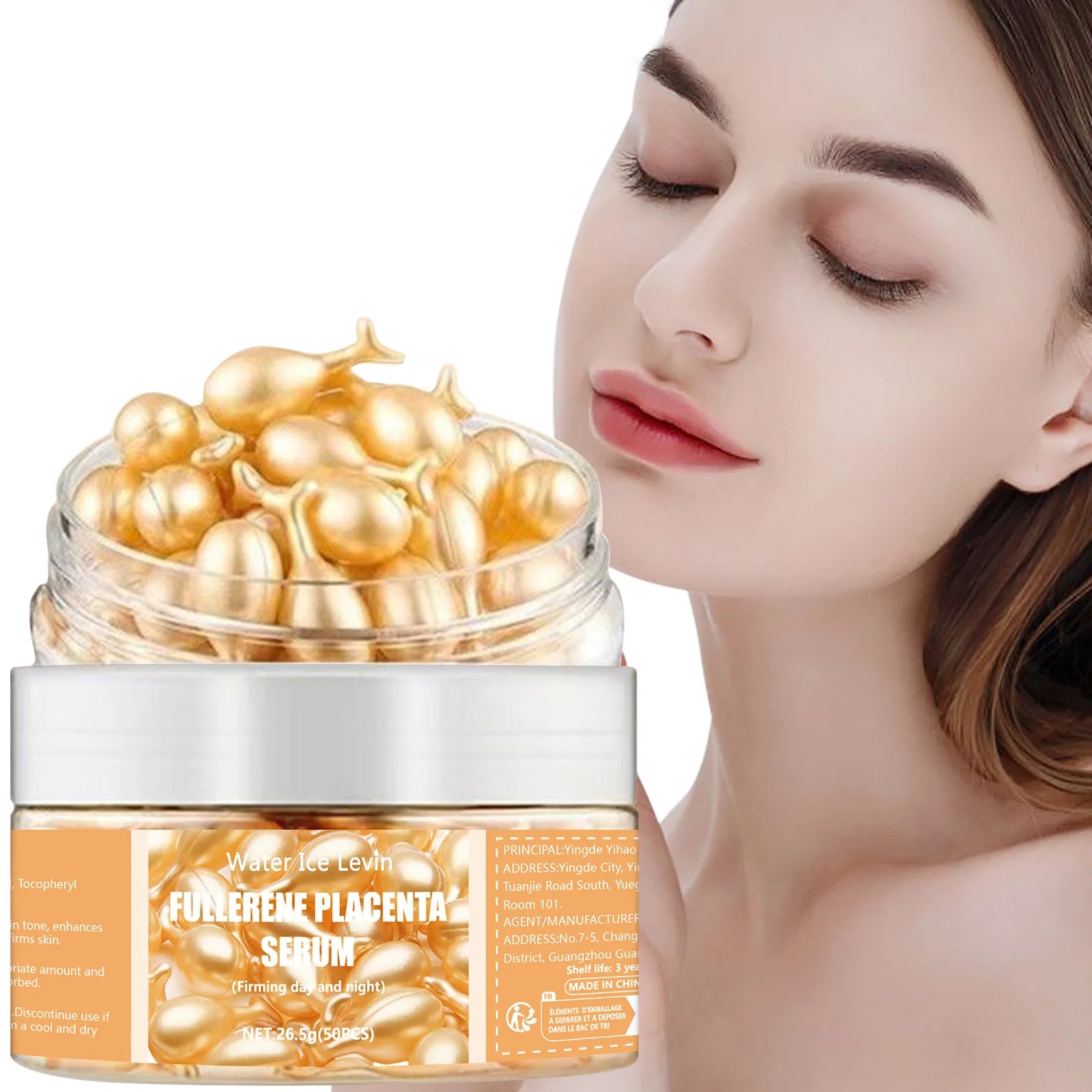 50Pcs Collagen Face Care Serum Spot Acne Wrinkle Remover