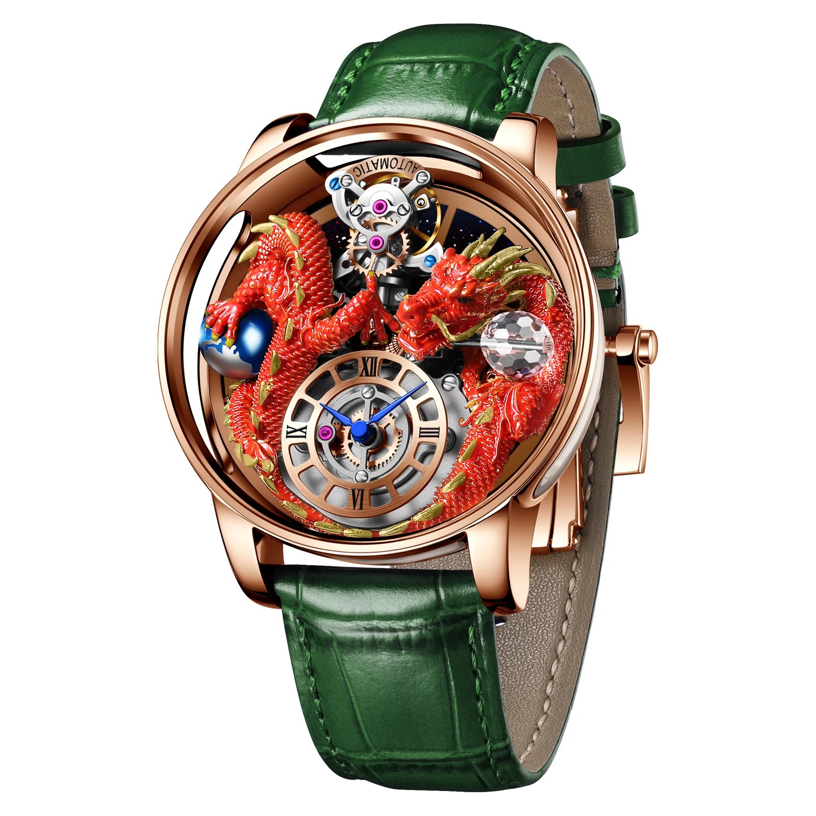 2024 New PINDN Jaco&Co Brand Watch Men's Leather Sports Watch Men's Quartz Watch Chronograph Men's Clock Relogio Masculino