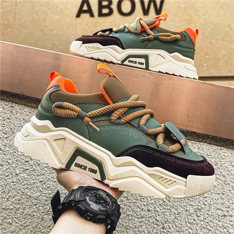 New Men's Casual Sports Shoes 2025 Spring Fashion Easiest for Match Low-Top Skateboard Shoes for Men Suitable for Outdoor Sports
