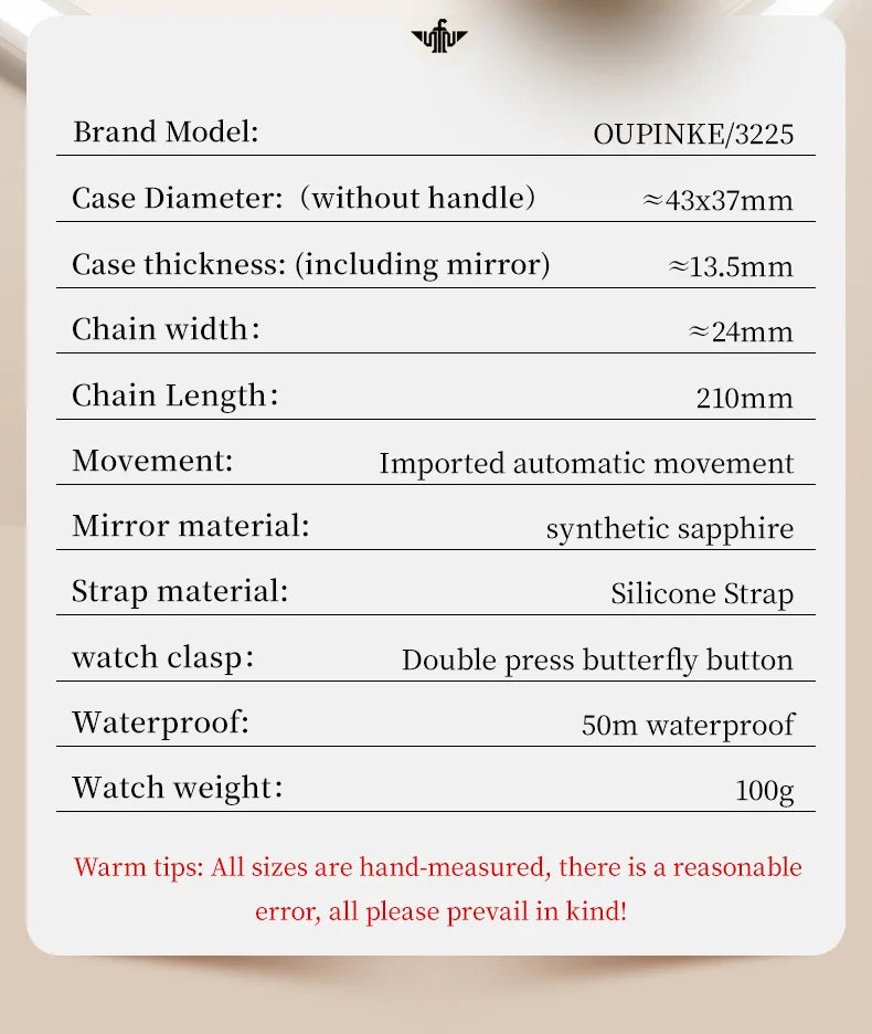 OUPINKE Women's Watches Luxury Fashion Love Diamond Dial Original Automatic Mechanical Watch for Ladies Waterproof Sapphire