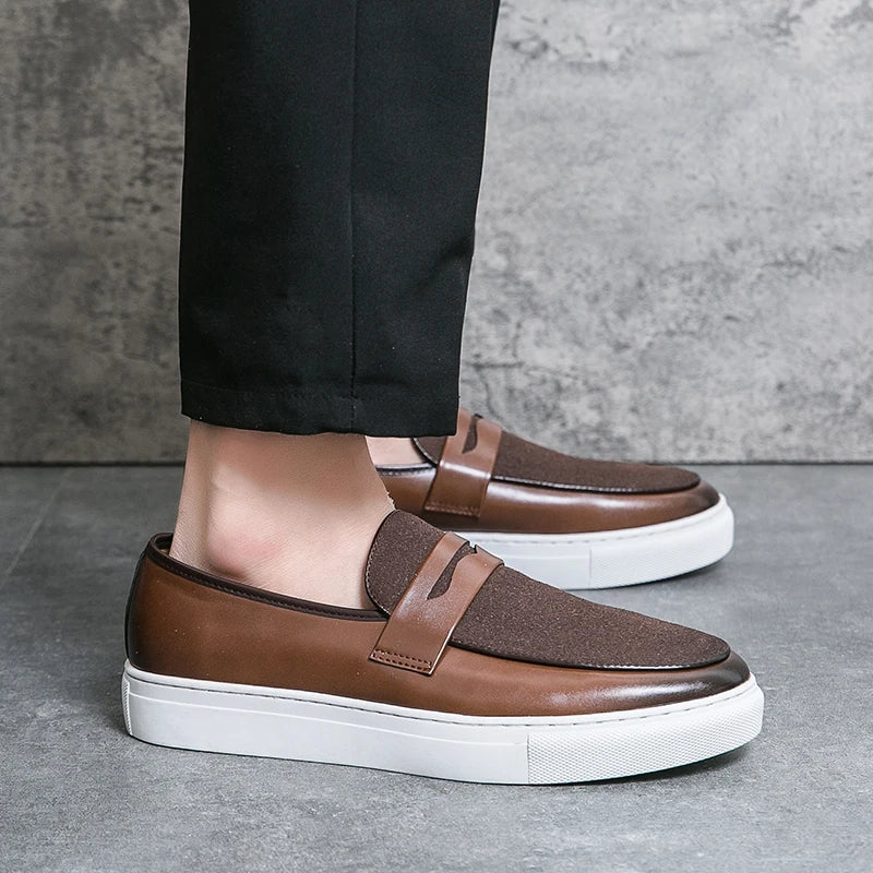Men Thick Soled Board Shoes Height Increasing Lightweight