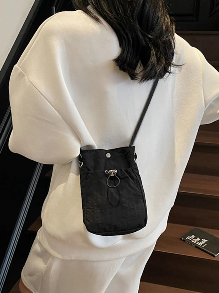 Nylon Crossbody Bag Soft Mini Phone Wallet