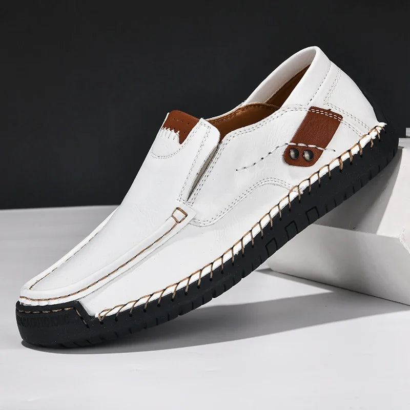 Men Shoes Casual Comfortable Men Slip On Leather Loafers Men