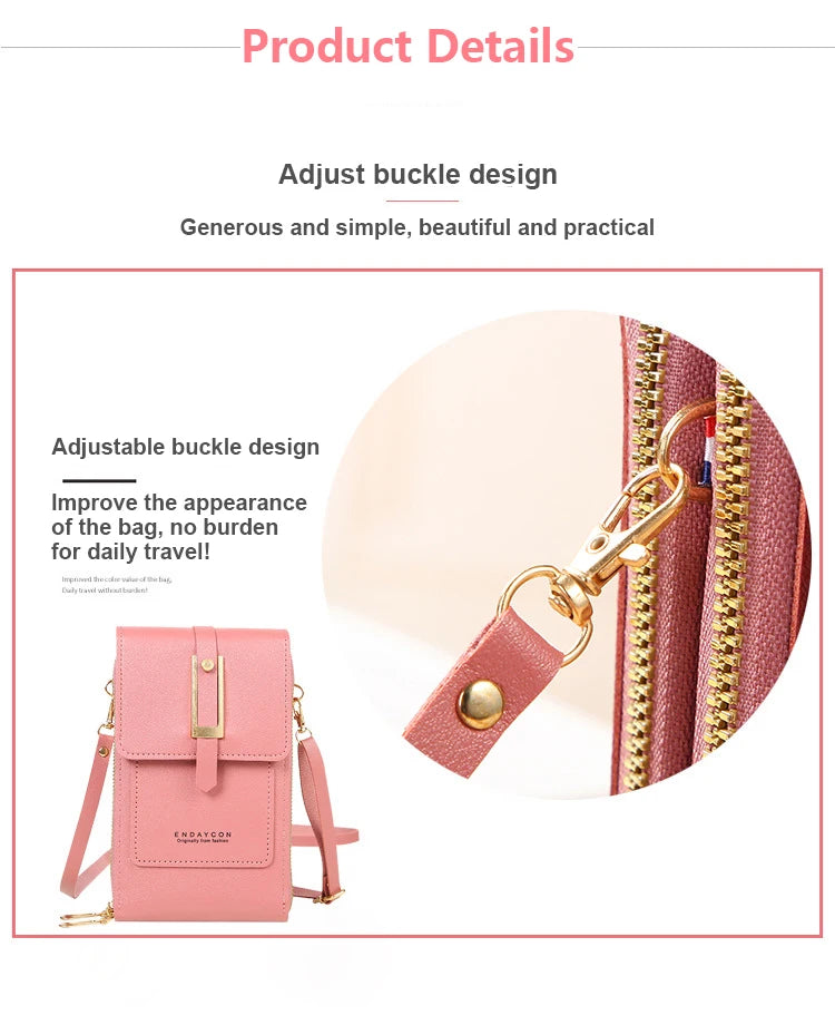 Soft Leather Wallets Hand Purses Crossbody Bags for Women