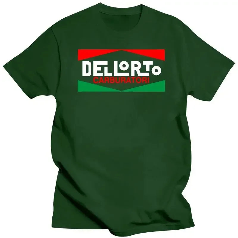 All Colour New Dellorto Carburetor Motorcycle Logo T-shirt  men clothing funny vintage graphic t shirts cotton