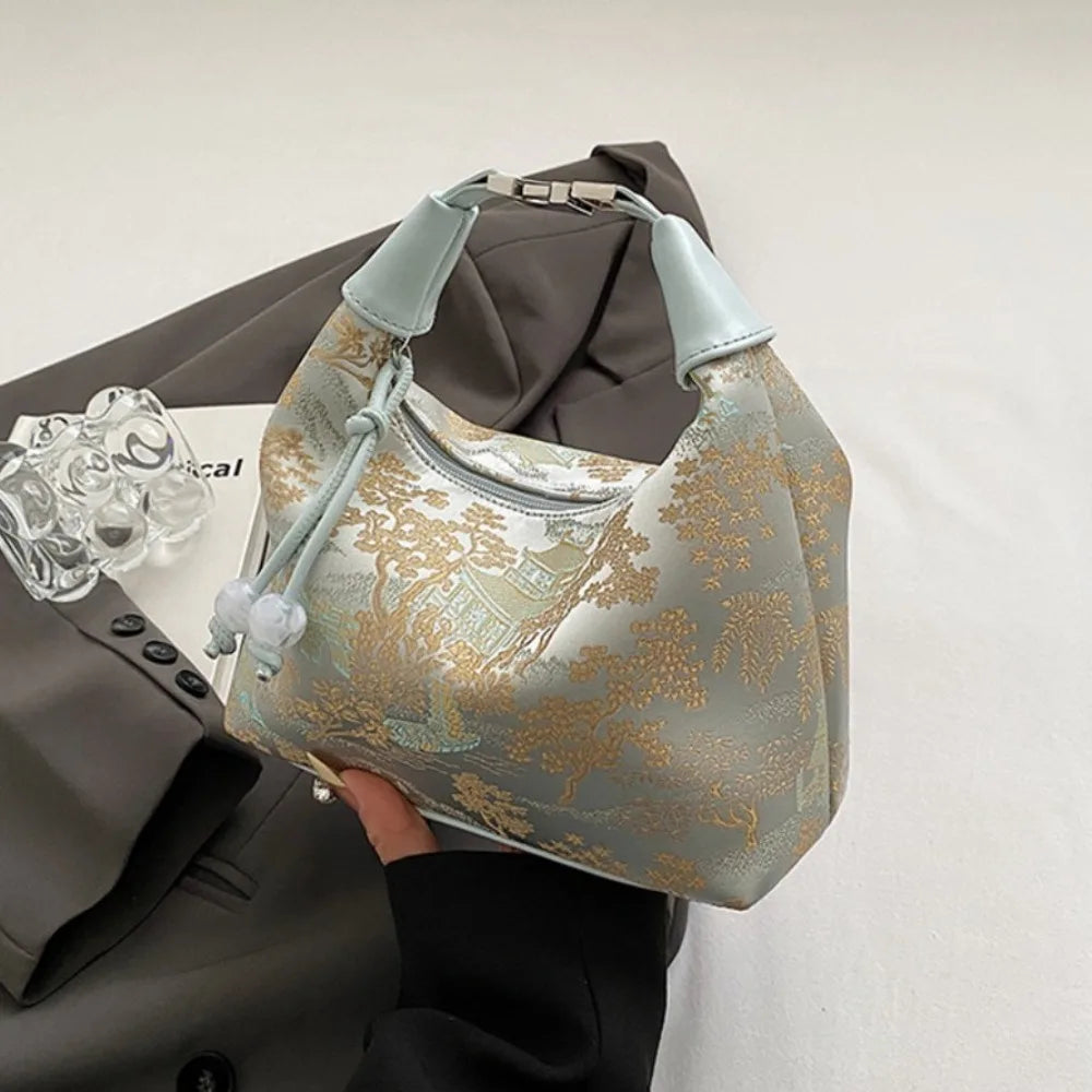 4 Colors Embroidered Chinese Style Handbag