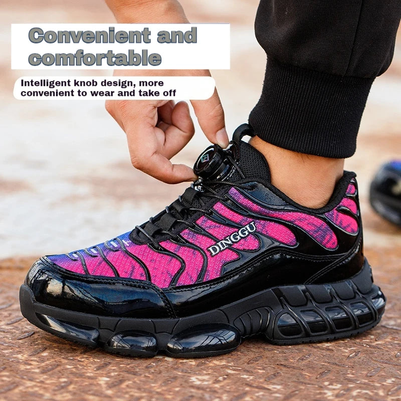 Safety Shoes Men Anti-smash Anti-puncture Steel Toe Work