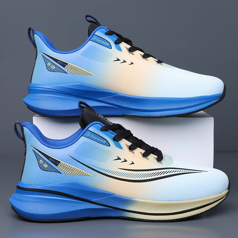 Men Sports Running Shoes 2025 Casual Carbon Plate Marathon Breathable Lightweight Women's Comfortable Athletic Nonskid Sneakers