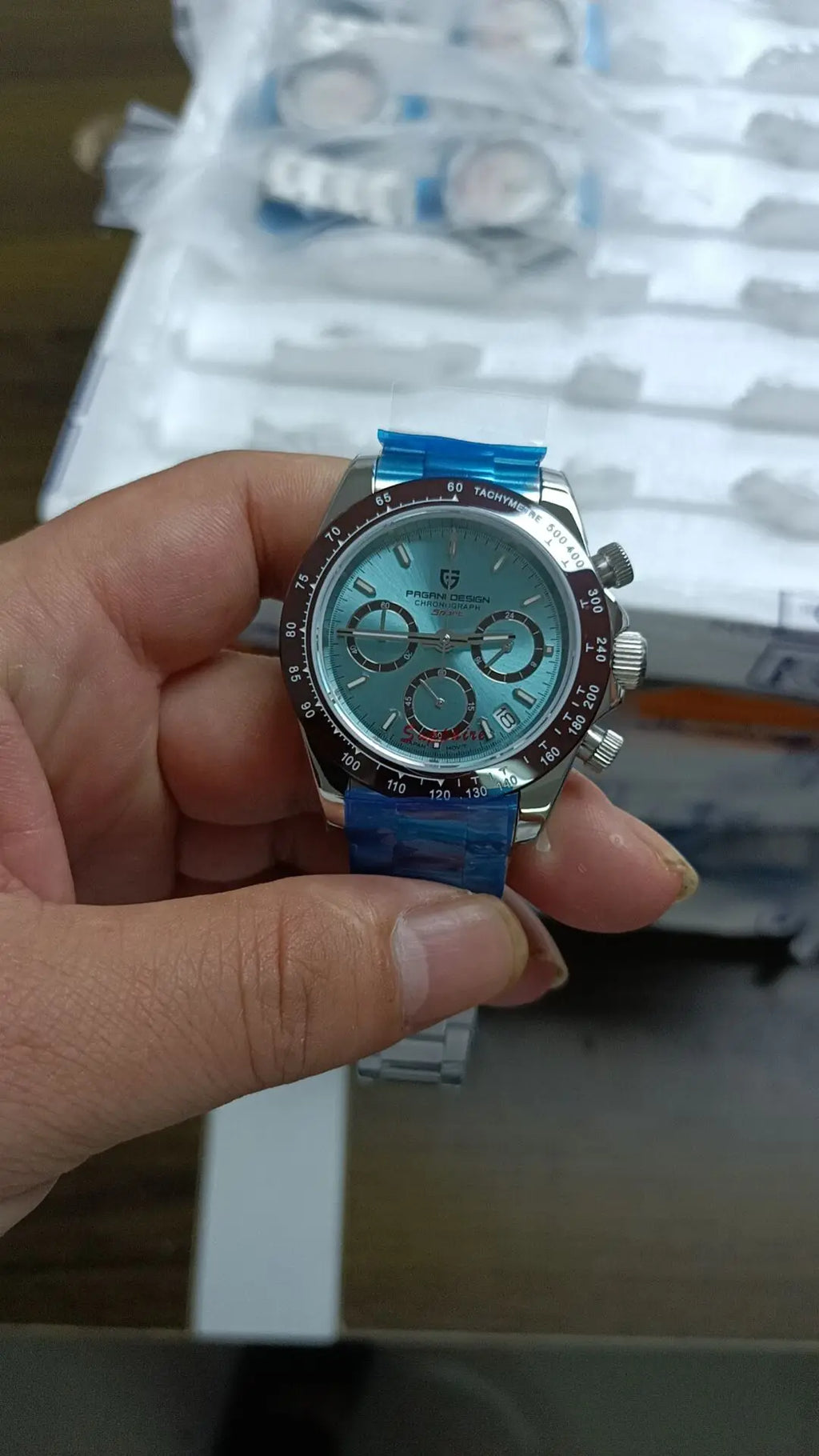 PAGANI DESIGN 2023 New Men's Watches Luxury Quartz Watch For Men Chronograph VK63 Automatic date 100M Waterproof Ceramic bezel